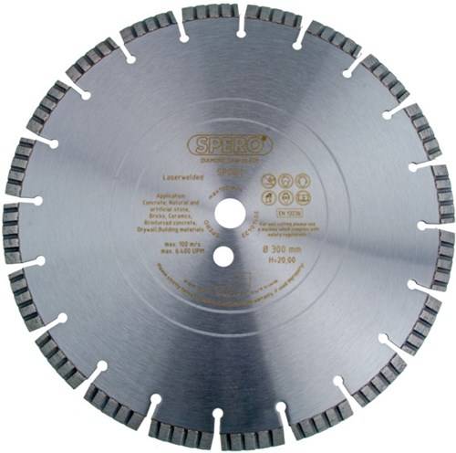 Spero diamant zaagblad beton pro | 300mm - sdb300b20 87207010219458720701021945-0