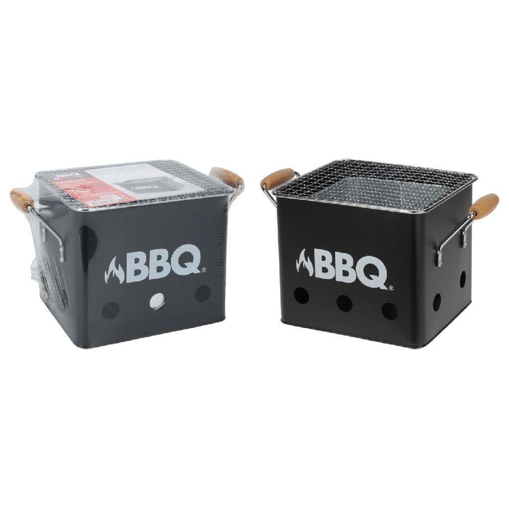 BBQ Kubus Mini Barbecue 28.5x15.5x15 cm Zwart-0