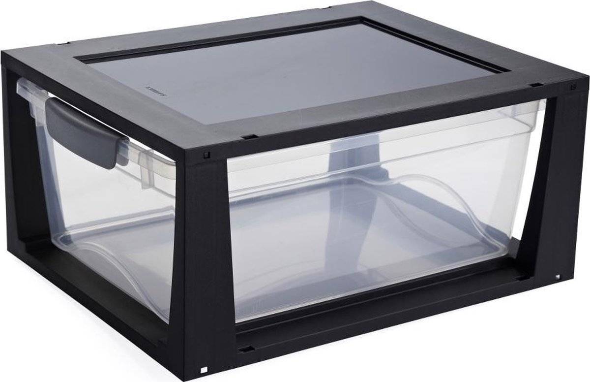 Sunware - omega ladekastje 11l transparant zwart 87111124840548711112484054-0