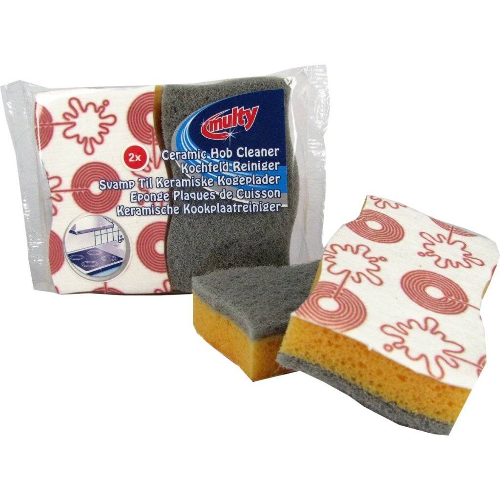 Multy Schuursponsen Medium Hydrocel 2 Stuks Geel/Grijs-0