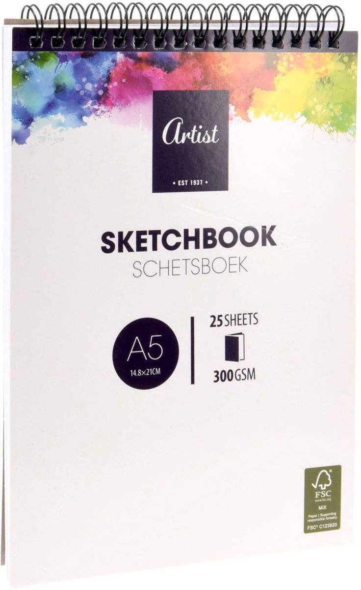 Koopman schetsboek a5-formaat, 25 vellen 87205738389488720573838948-0