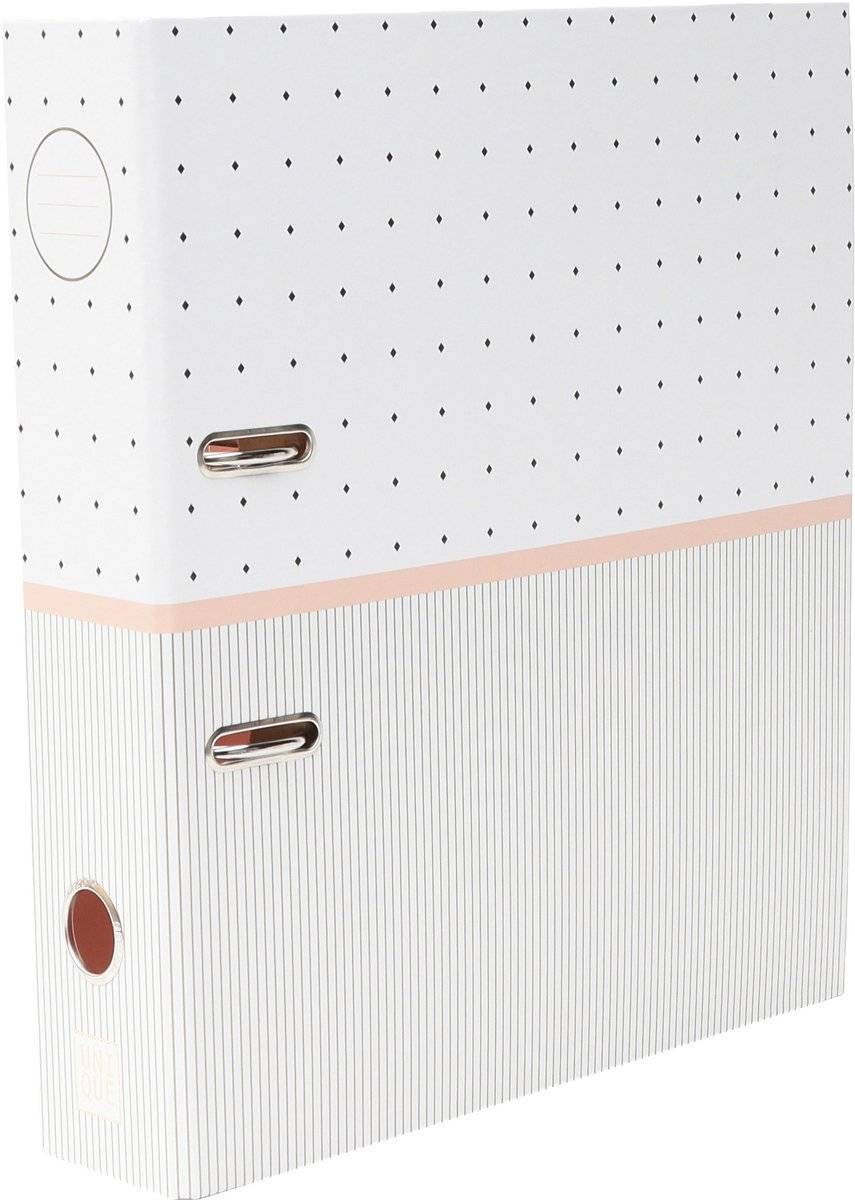 Ancor ordner unique a4 2r 8cm dots wit 87121271904118712127190411-0