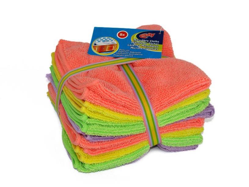 Multy microvezeldoekjes 30x30cm 8 stuks ass.kleur 87106480800828710648080082-0