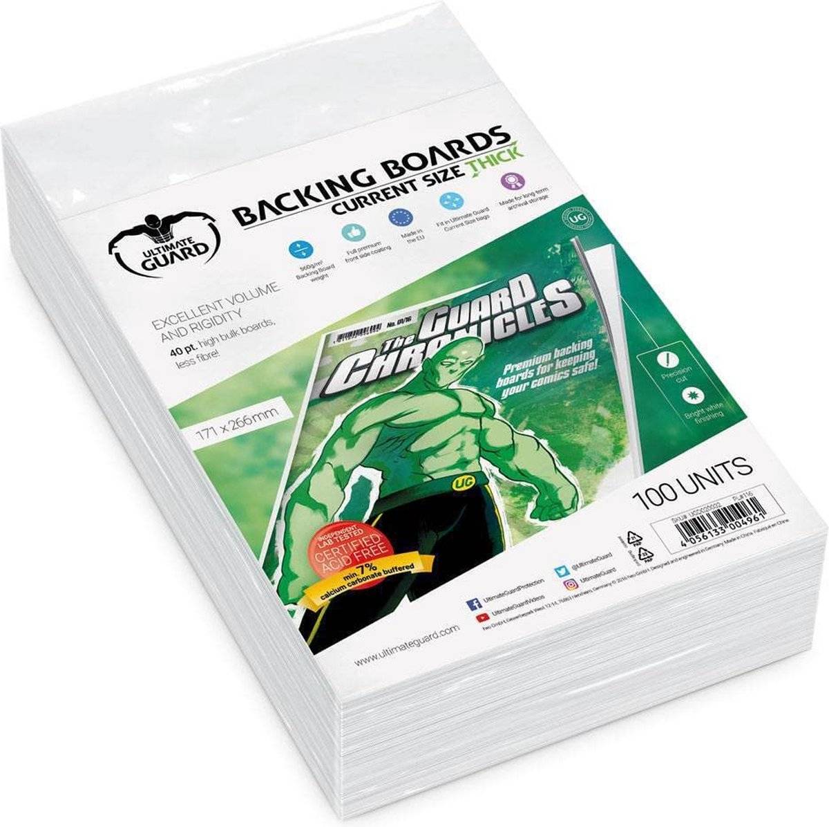 Ultimate guard comic backing boards (100) - current size thick 40561330049614056133004961-0