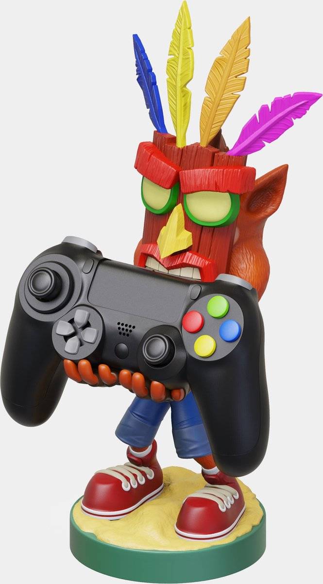 Exquisite gaming cable guy - crash bandicoot aku phone+ controller holder 50605258934765060525893476-0