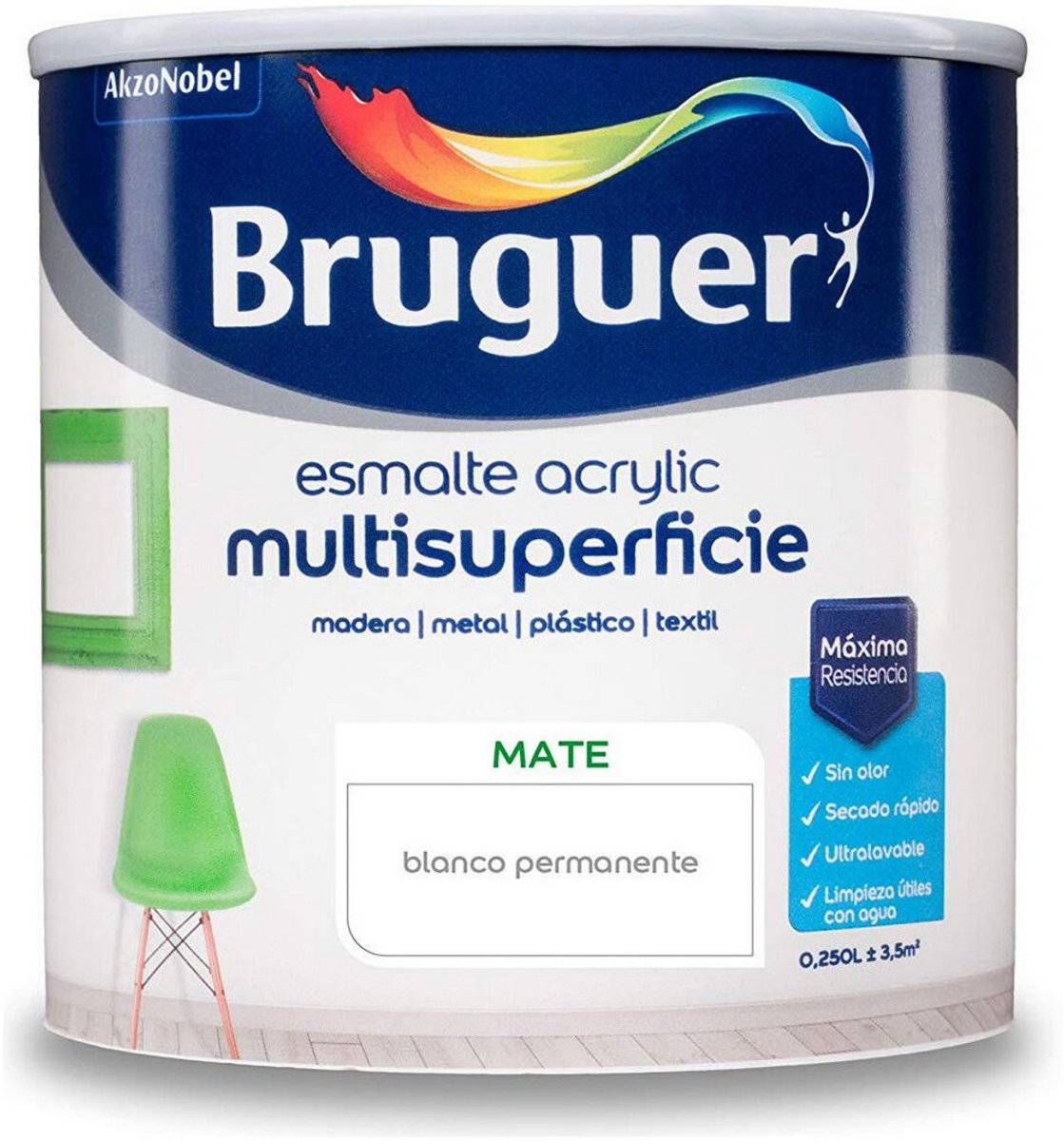 Bruguer acryllak 5160685 250 ml permanent white mat 84296562334958429656233495-0