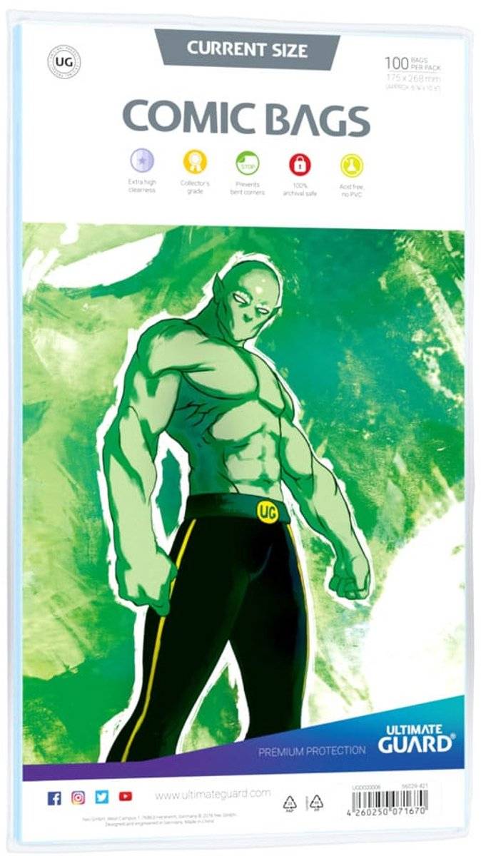Ultimate guard comic bags standard (100) - current size 42602500716704260250071670-0