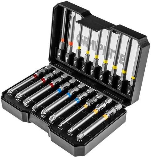 Graphite bitset | 18-delig | in opbergbox extra lang - 6480223 59020620244425902062024442-0
