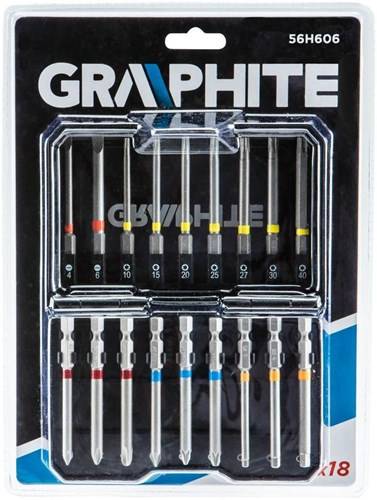 Graphite bitset | 18-delig | in opbergbox extra lang - 6480223 59020620244425902062024442-1