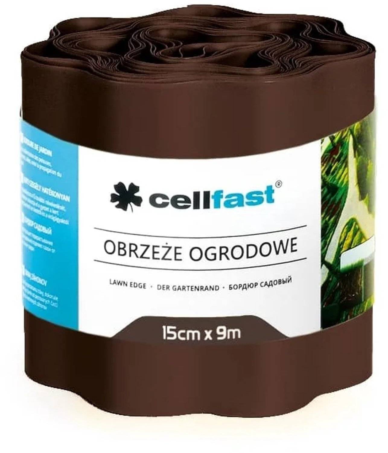 Cellfast gazonrand palisade borderrand - 15cm x 9m - bruin 59018288508755901828850875-0