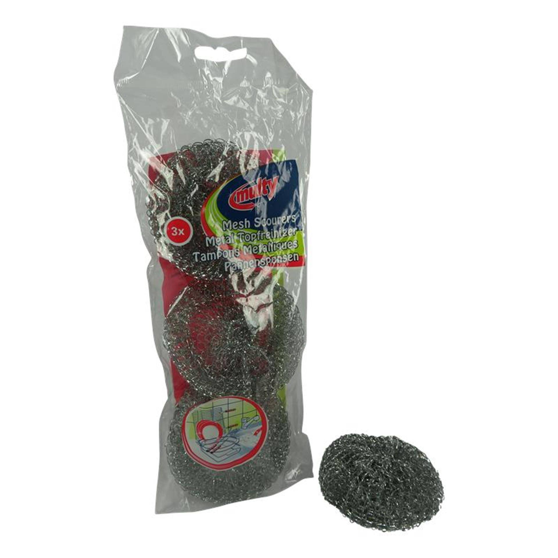 Multy pannensponsen metaal pak a 3 stuks 59973965013255997396501325-0