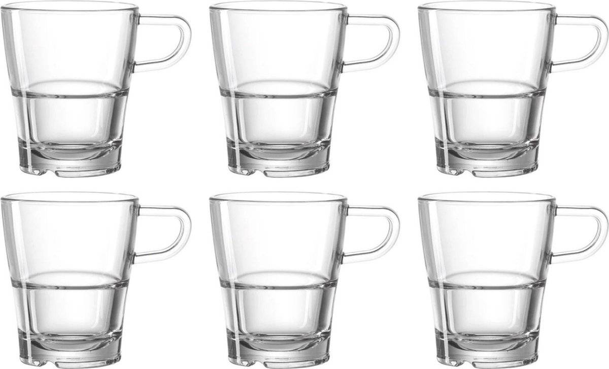 Leonardo senso koffieglas 250ml - set 6 40450372401314045037240131-0