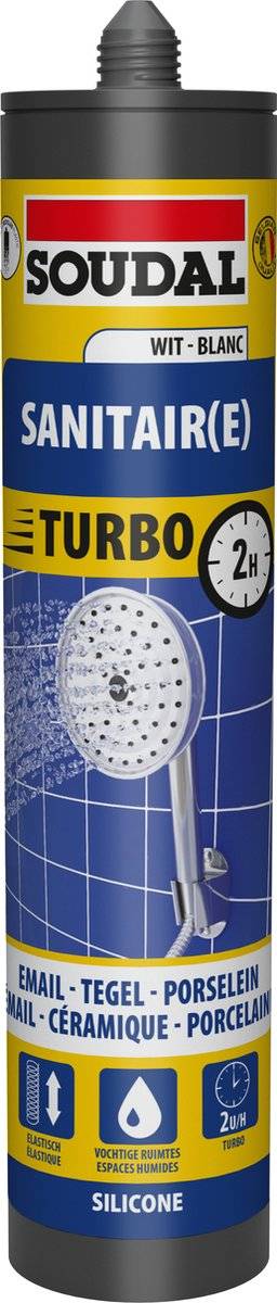 Soudal sanitaire silicone turbo wit 54111830948405411183094840-0
