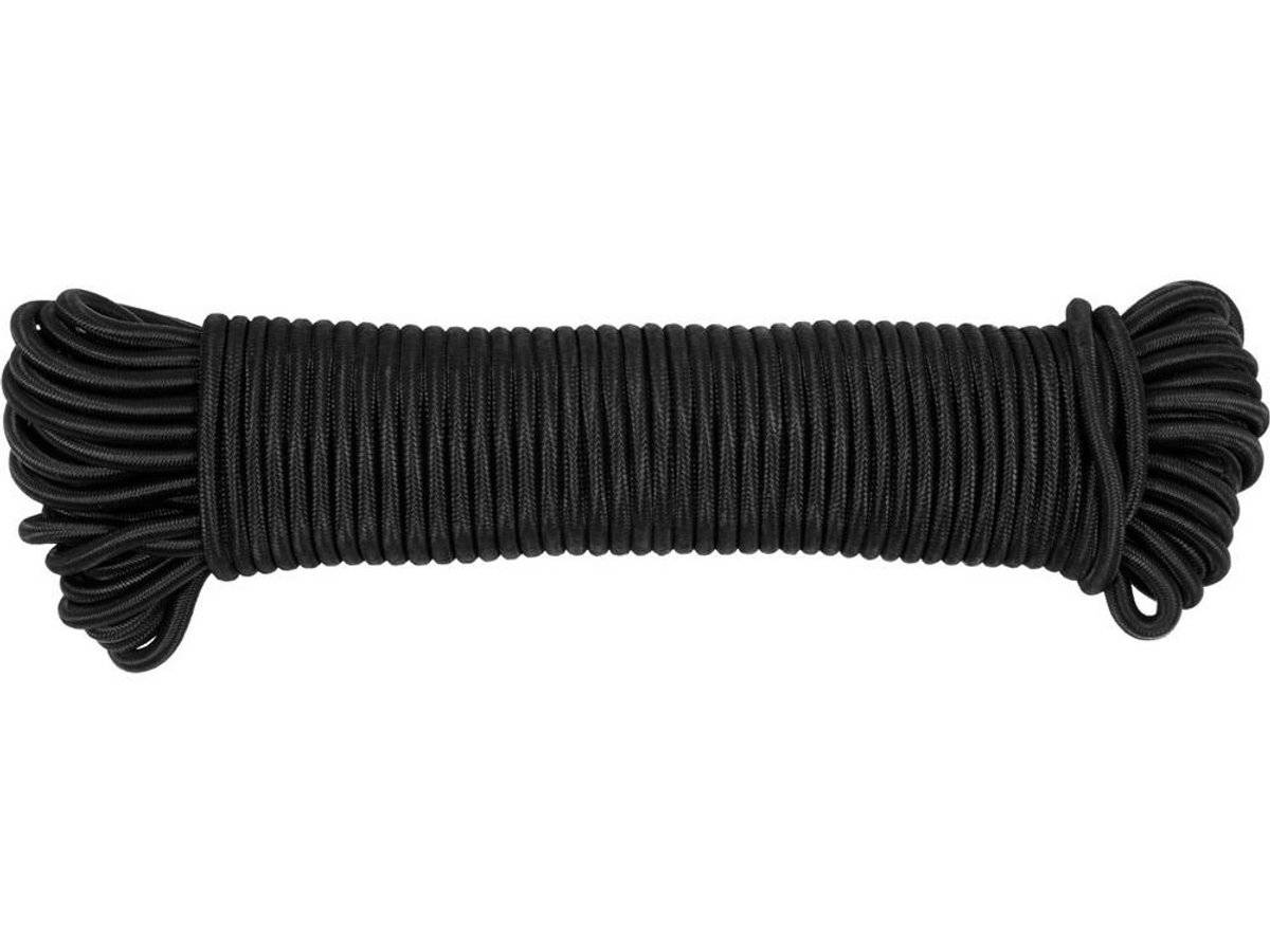 Vorel - elastisch rubberkoord - 8 mm x 30 m - zwart - professioneel 59060830391405906083039140-0