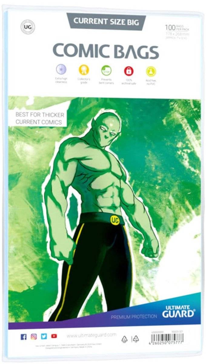 Ultimate guard comic bags standard (100) - current size big 42602500757774260250075777-0