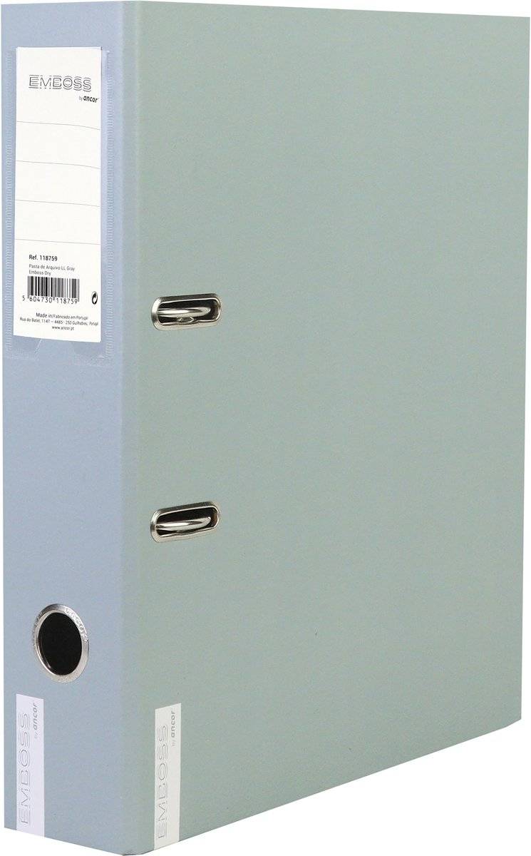 Ancor ordner emboss dry a4 2r 8cm gray 56047301187595604730118759-0