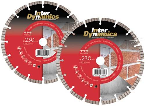 Interdynamics inter dynamics beton premium actieset | 125 x 22,23mm - 130125 87177747602538717774760253-0