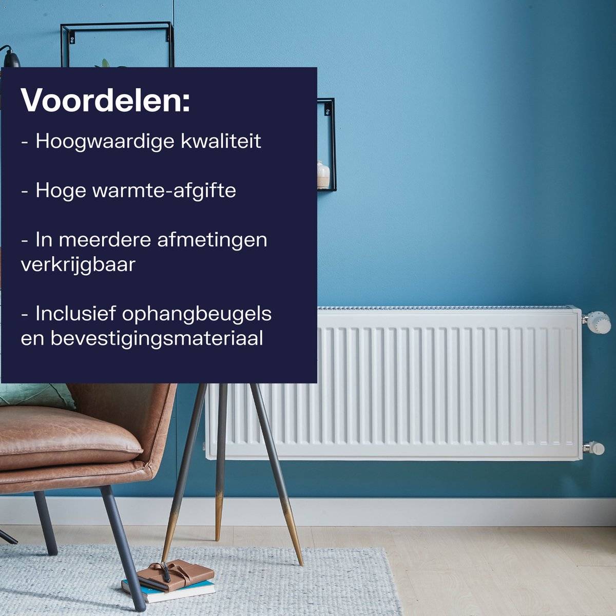 Plieger compact paneelradiator type 22 - wit - 40 x 160 cm 87112382395218711238239521-0