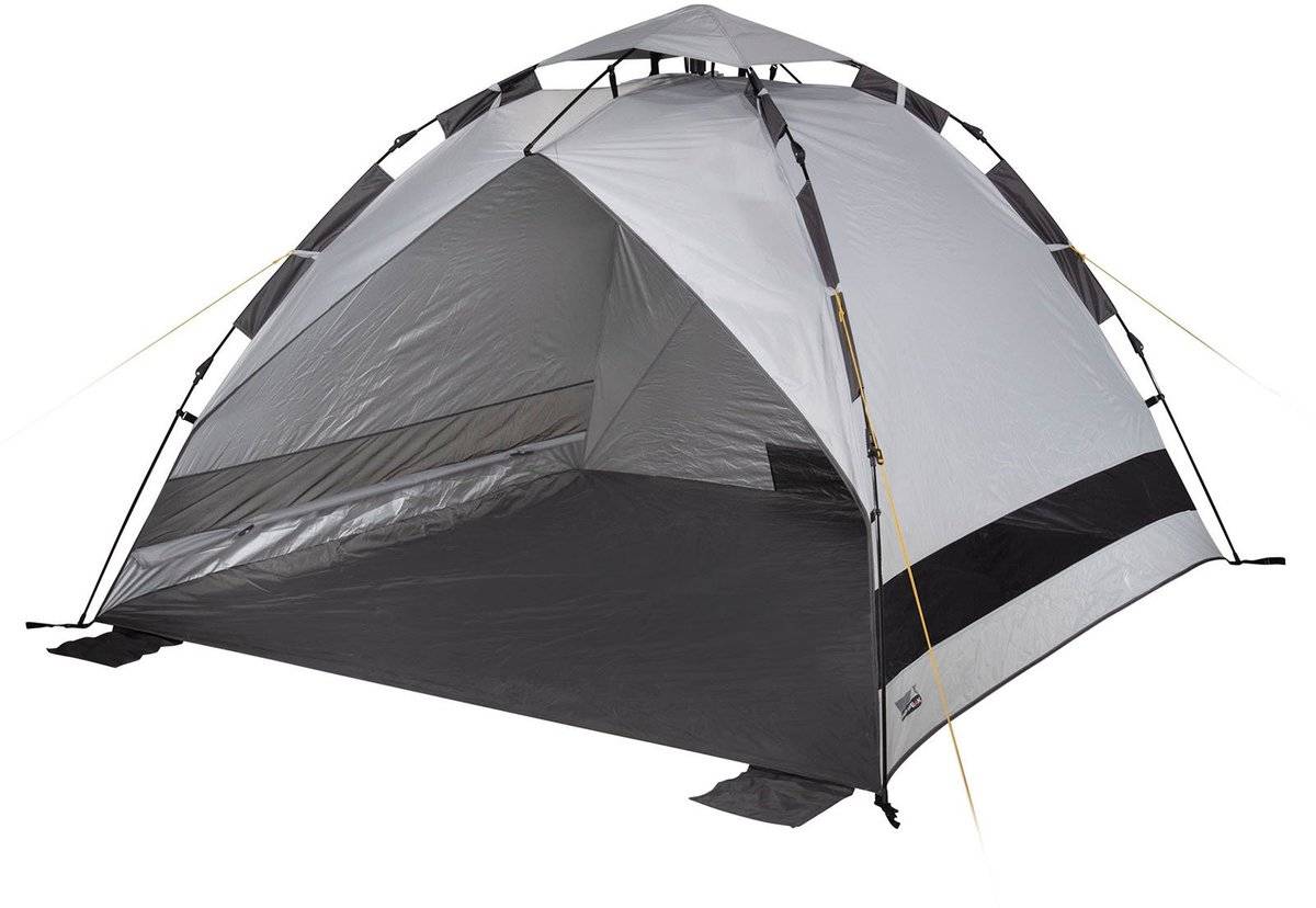 High peak calida 80 umbrella system beach shell 200 x 200 cm donkergrijs 40016901013874001690101387-0