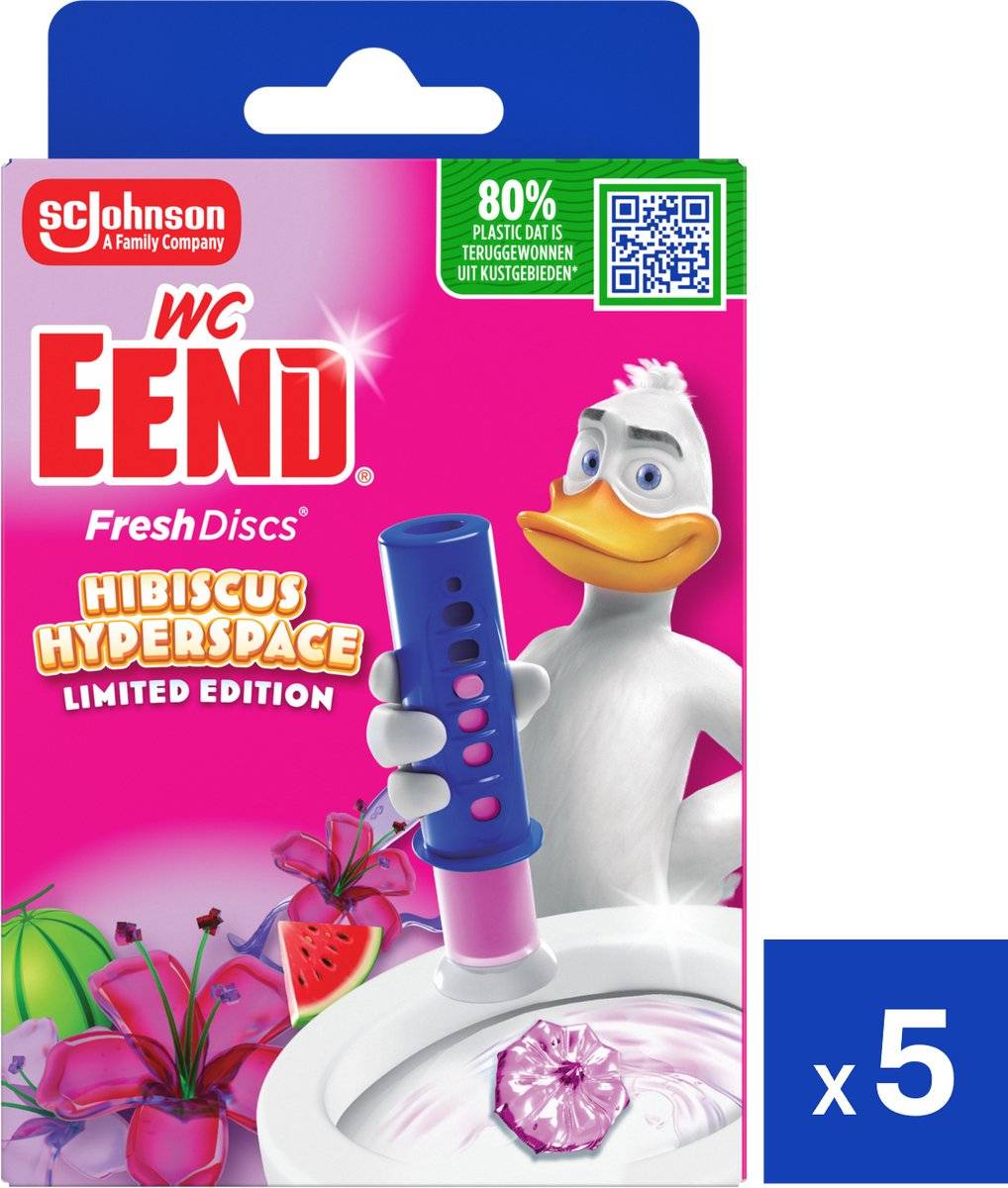 Wc-eend fresh discs houder hibiscus hyperspace 50002044238395000204423839-0