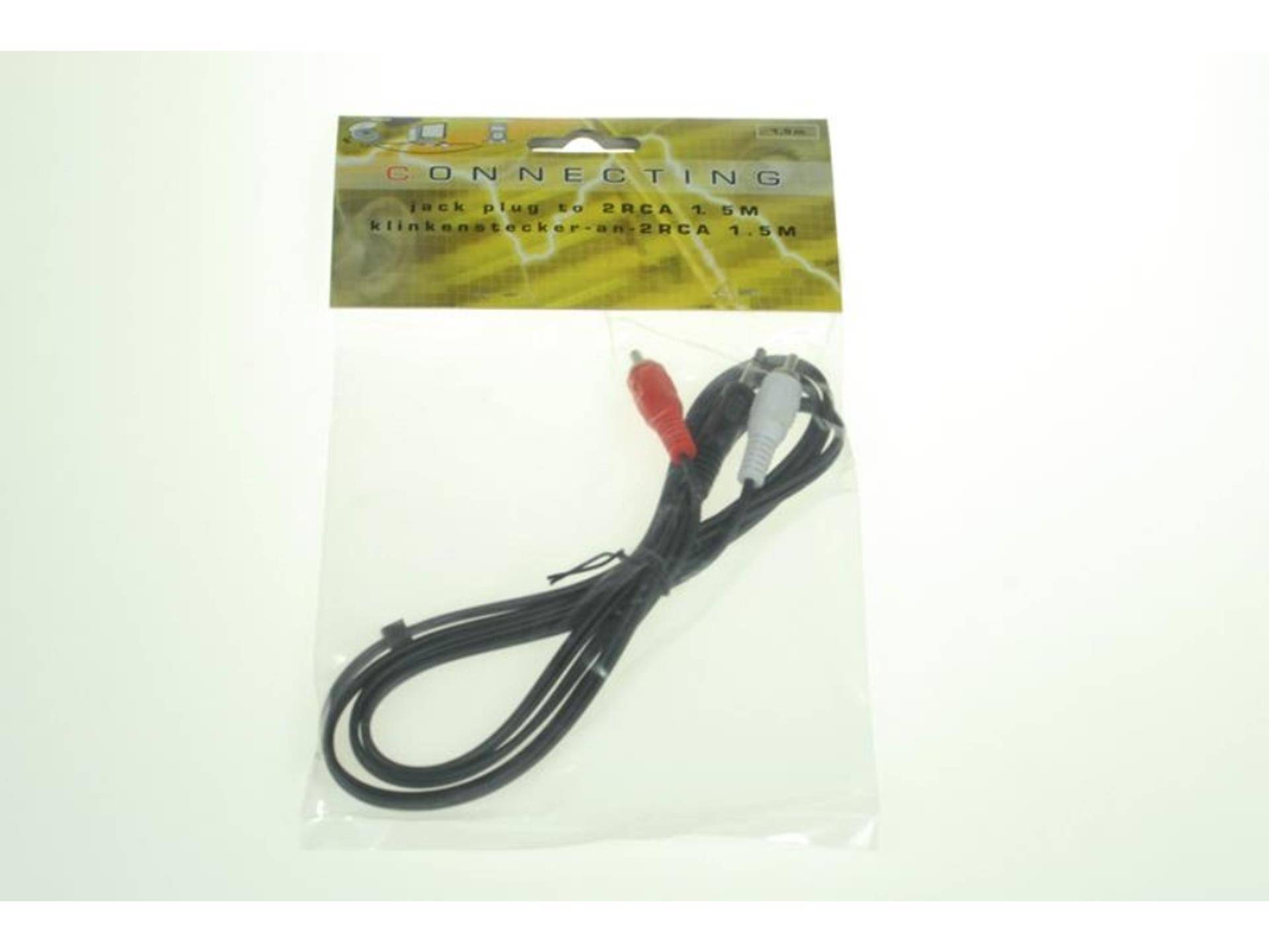 Lifetime kabel jack plug naar 2rca 1.5mtr co 87112527719088711252771908-0