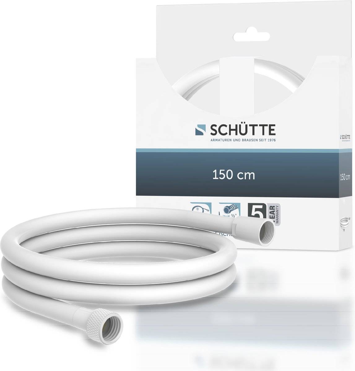 Schütte doucheslang - kunststof - 150 cm - wit 40084316387824008431638782-0