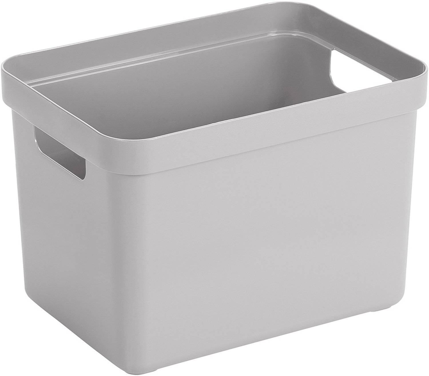 Sunware sigma home opbergbox 18l - 35x24.6x24.3 cm - grijs 87111120955338711112095533-0