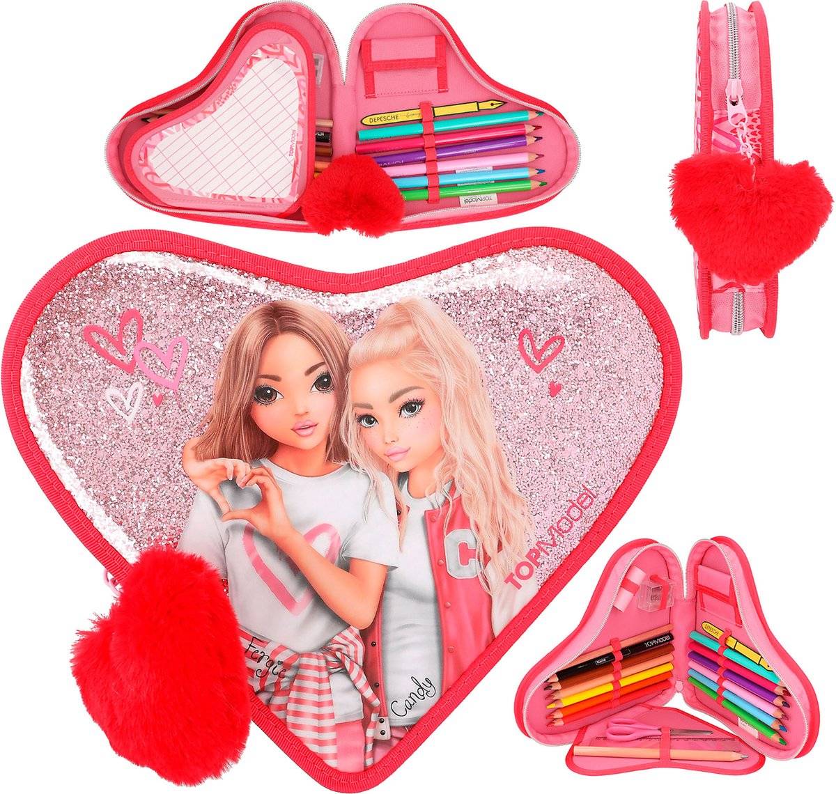 Depesche - topmodel etui in hartvorm one love 40100706425184010070642518-0
