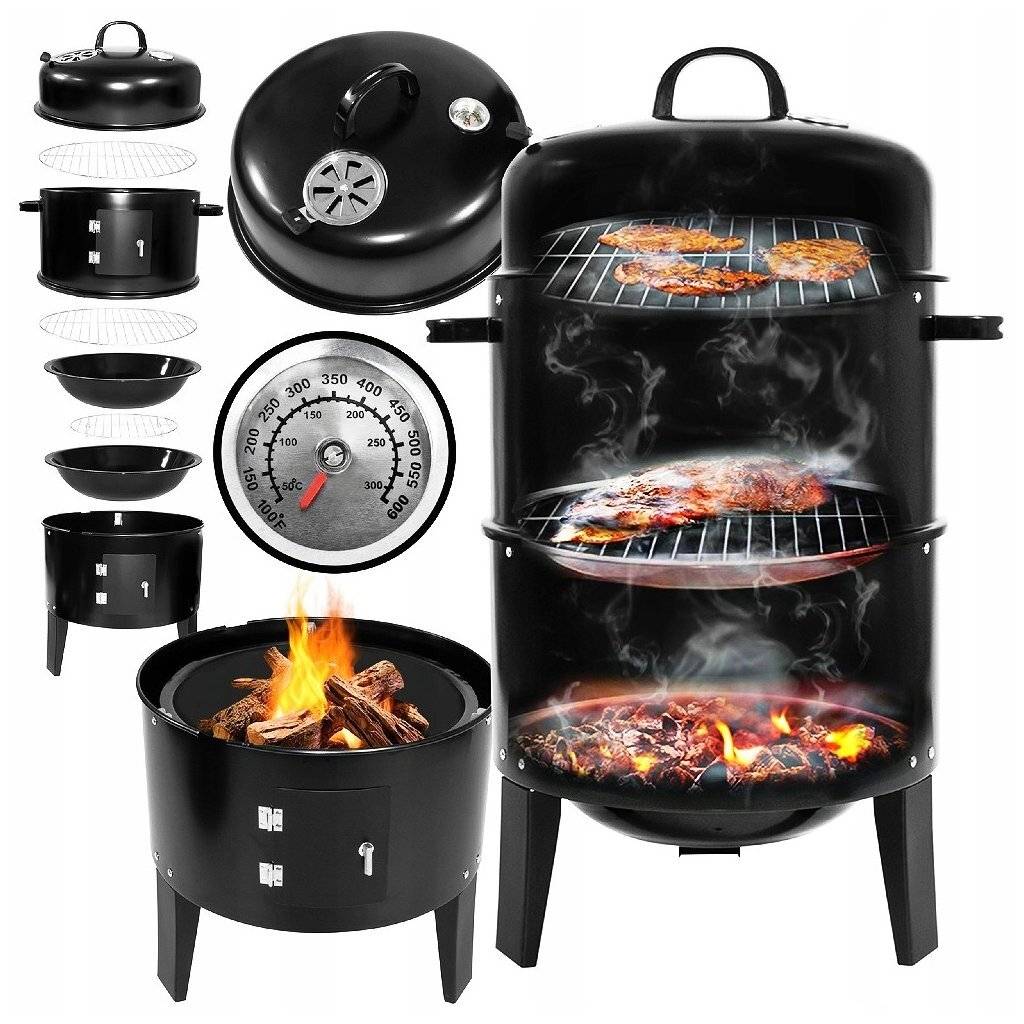 BBQ Houtskoolbarbecue 78 cm Zwart-1