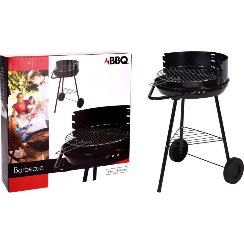 BBQ Barbecue 43x70 cm Zwart-2
