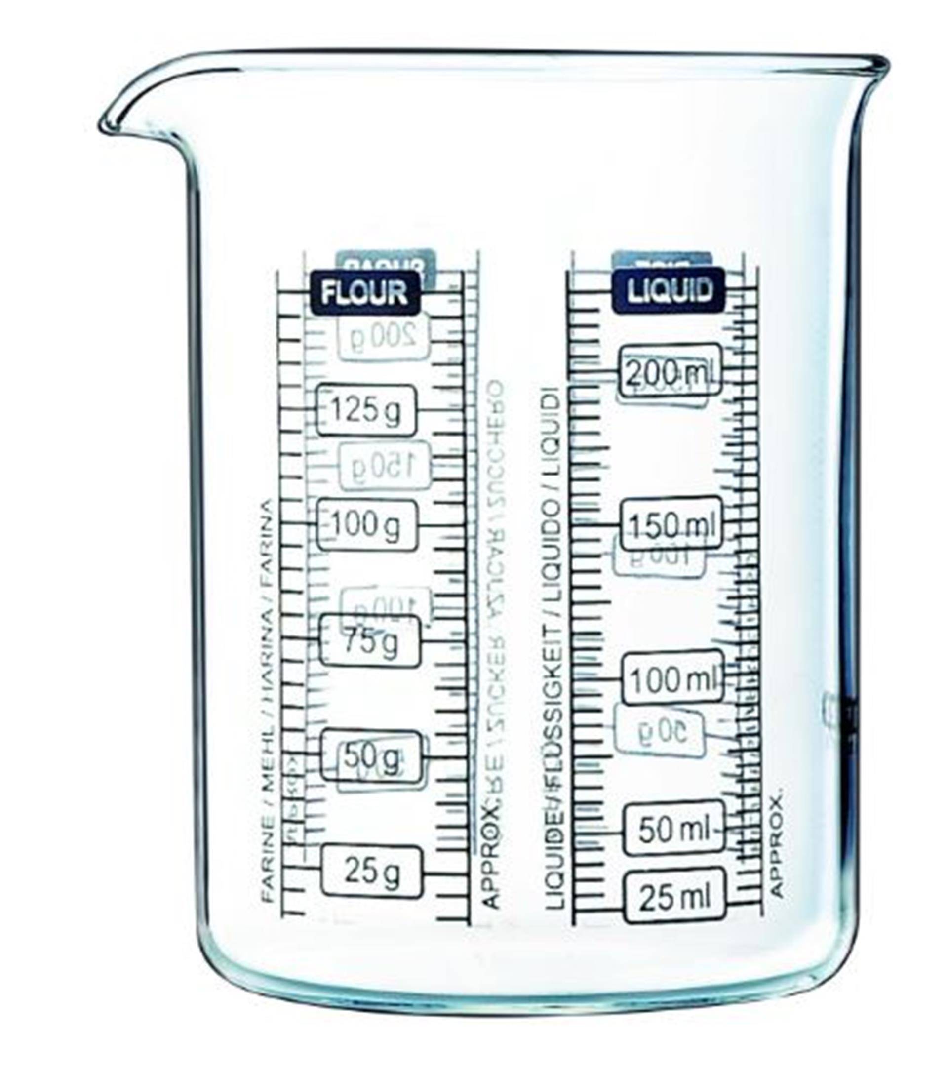 Pyrex kitchen lab maatbeker 250ml 34264700243963426470024396-0