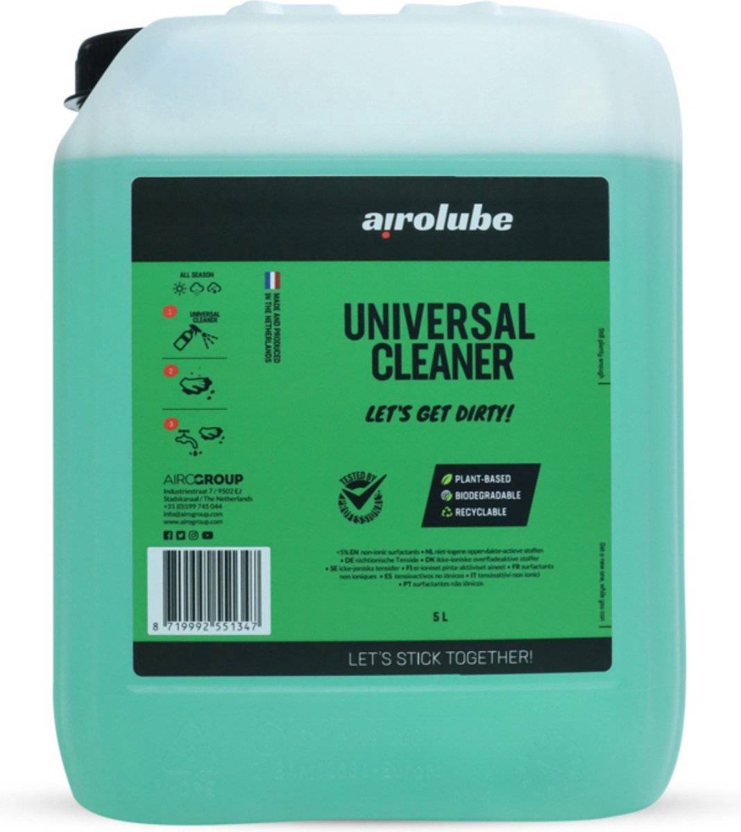 Airolube BC0303A Universal cleaner 5L 87199925513478719992551347-0