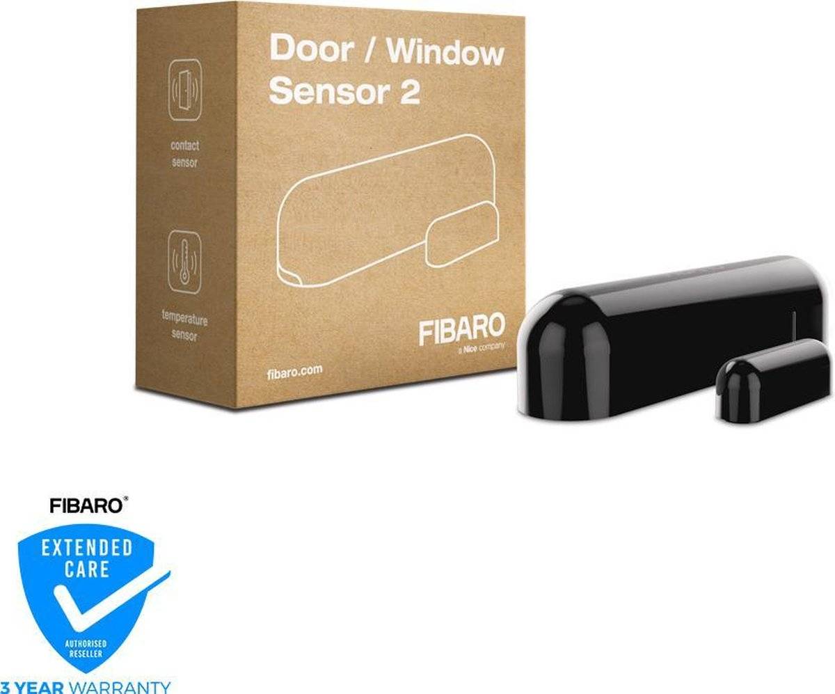Fibaro deur- raam sensor 2 - magneetcontact sensor - zwart 59027017003625902701700362-0