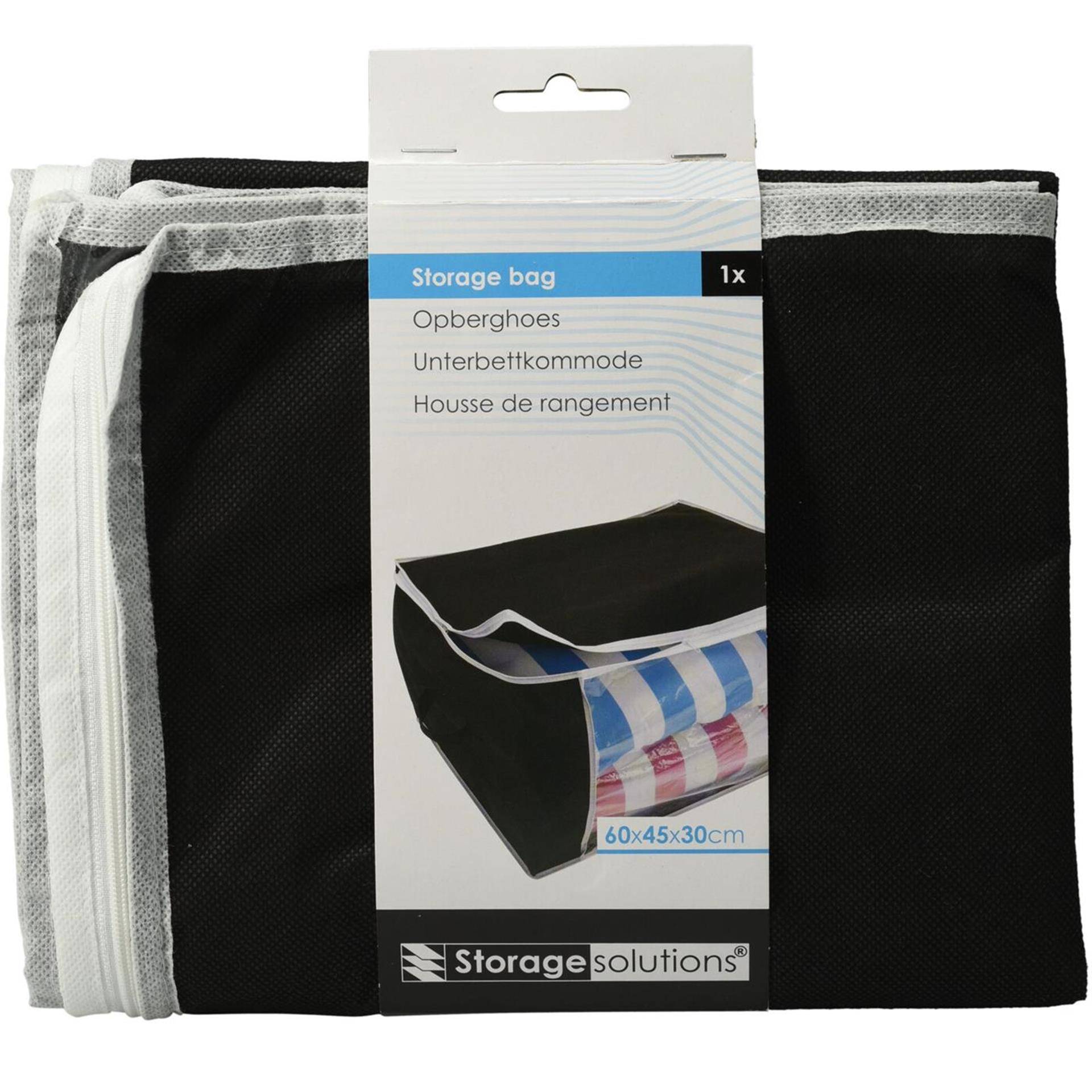 Storage solutions opberghoes zwart 60x30x45cm 87210370288068721037028806-1