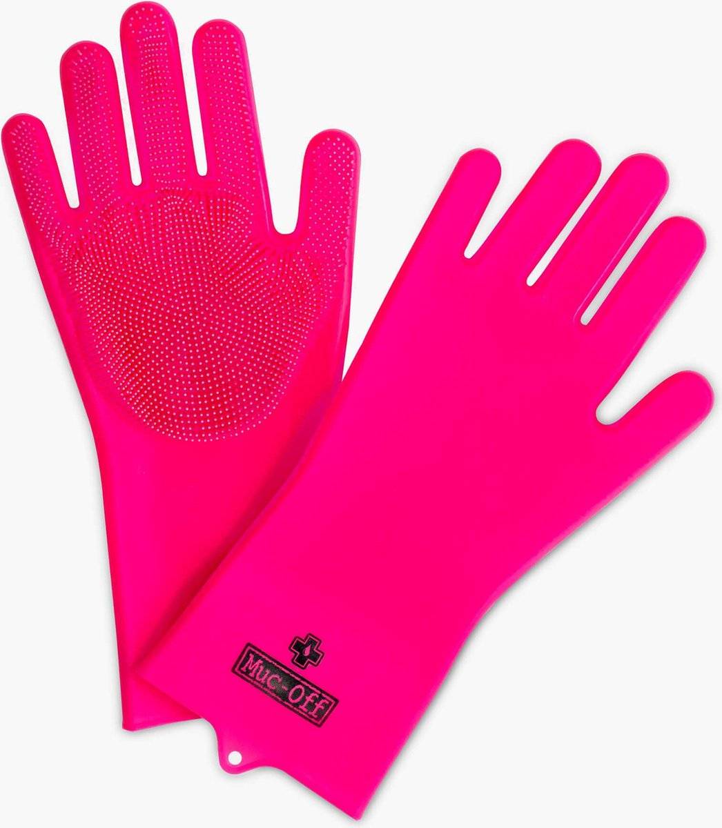 Muc-off schrobhandschoen pink 50378352093965037835209396-0