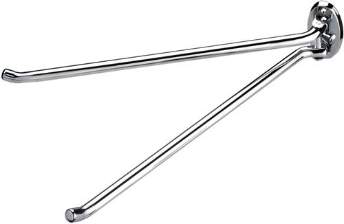 Cornat handdoekhouder rond 2dlg ch - t319644 40353006086904035300608690-0