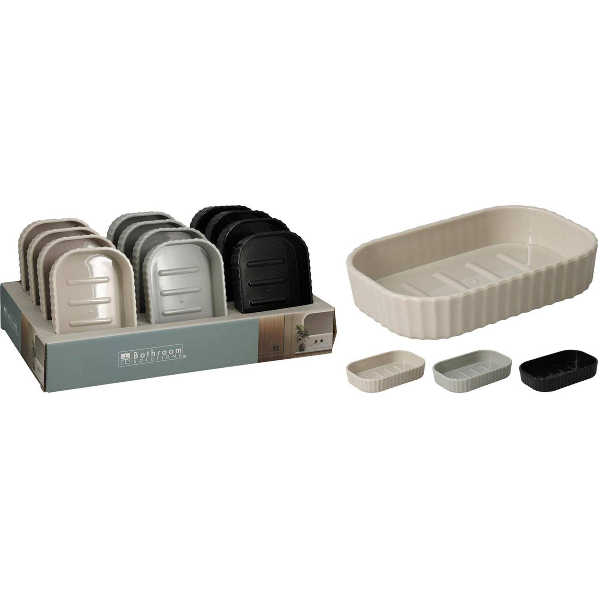 Bathroom solutions zeepbak kunststof 13x8x3cm 87210375478958721037547895-0