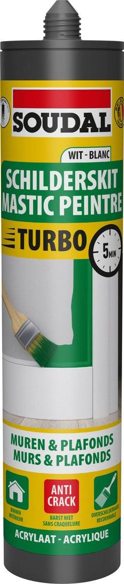 Soudal schilderskit turbo wit 54111830588975411183058897-0