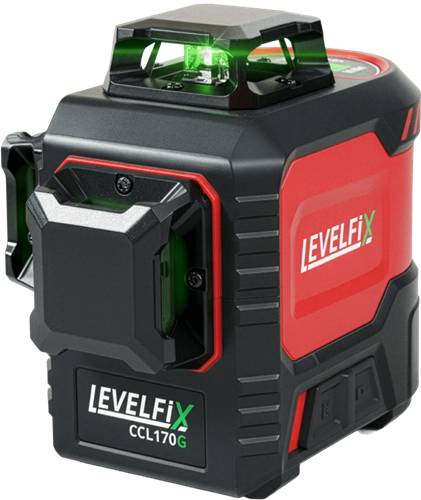 Levelfix groene basis 3d conelaser 3x360° set incl. statief, 2 accu's 87124230197208712423019720-0