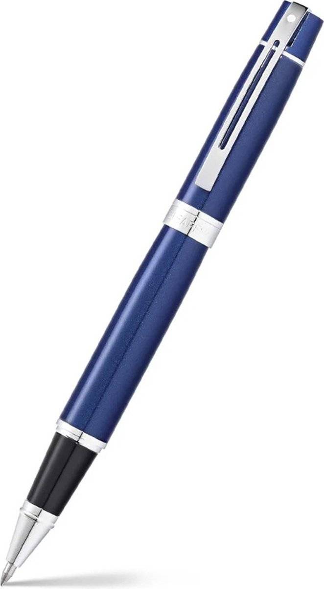 Sheaffer rollerball - 300 e9341 - glossy blue chrome plated 00740400057520074040005752-0