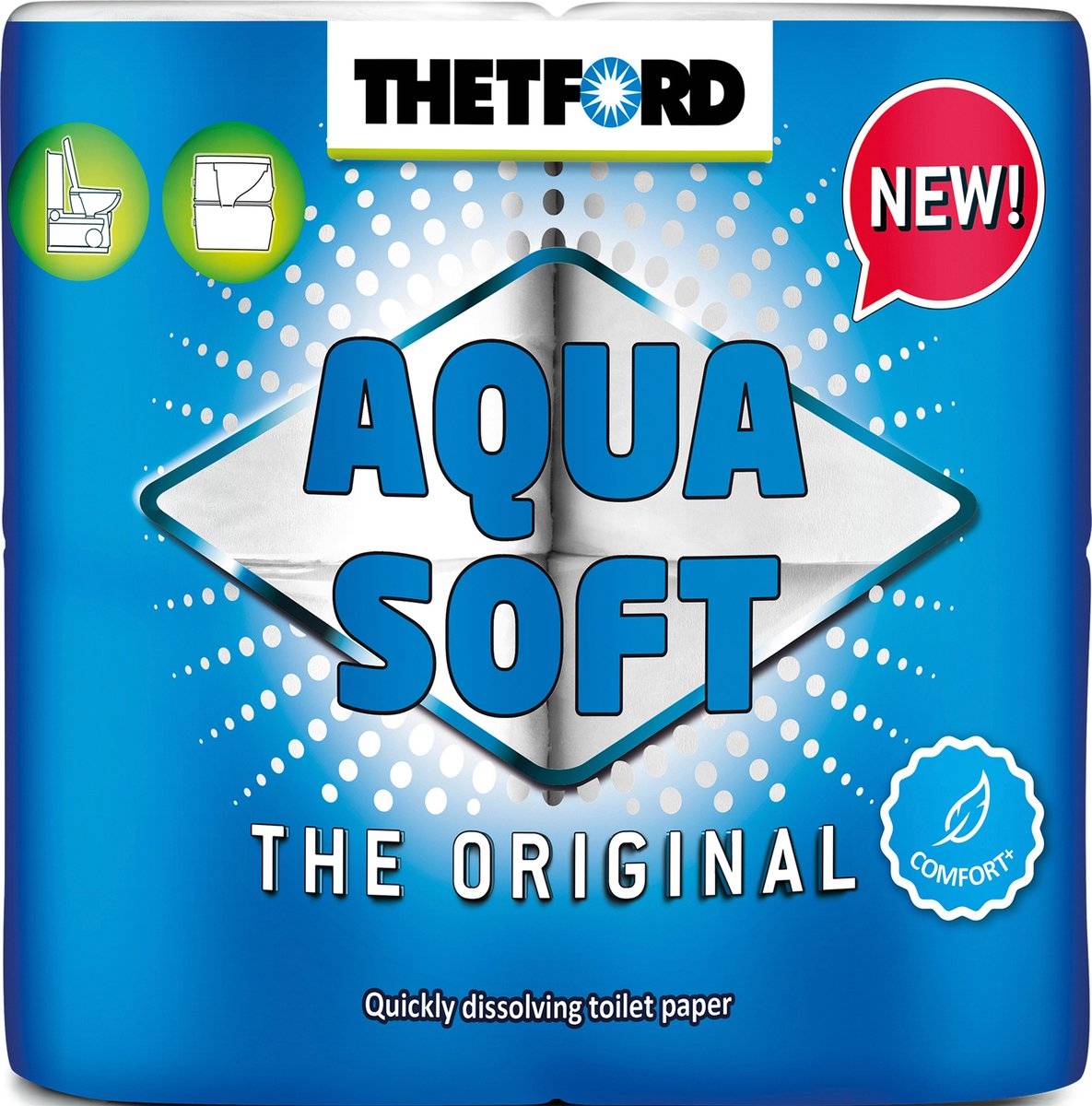 Thetford - aqua soft toiletpapier - 4 rollen 87103150710548710315071054-0