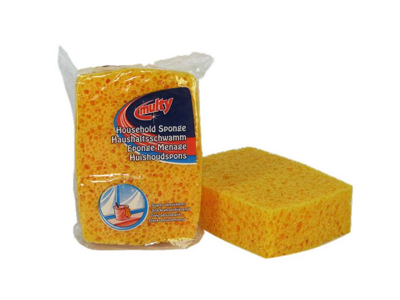 Multy hydrocel huishoudspons 13x9.5cm oranje 87106489000908710648900090-0
