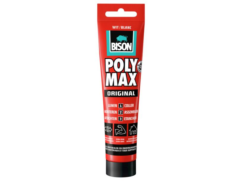 Bison poly max original 165g hangtube wit 87104391990618710439199061-0