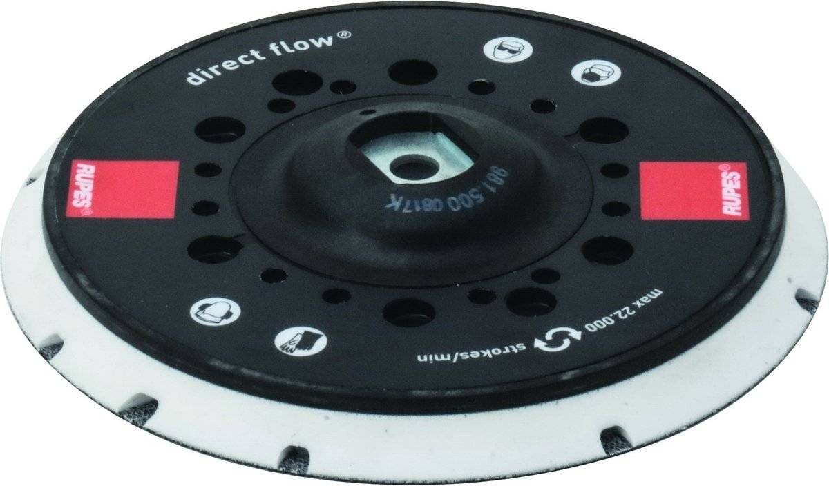 Rupes 150mm slim multihole direct flow schuurpad - m8 80583410427868058341042786-0