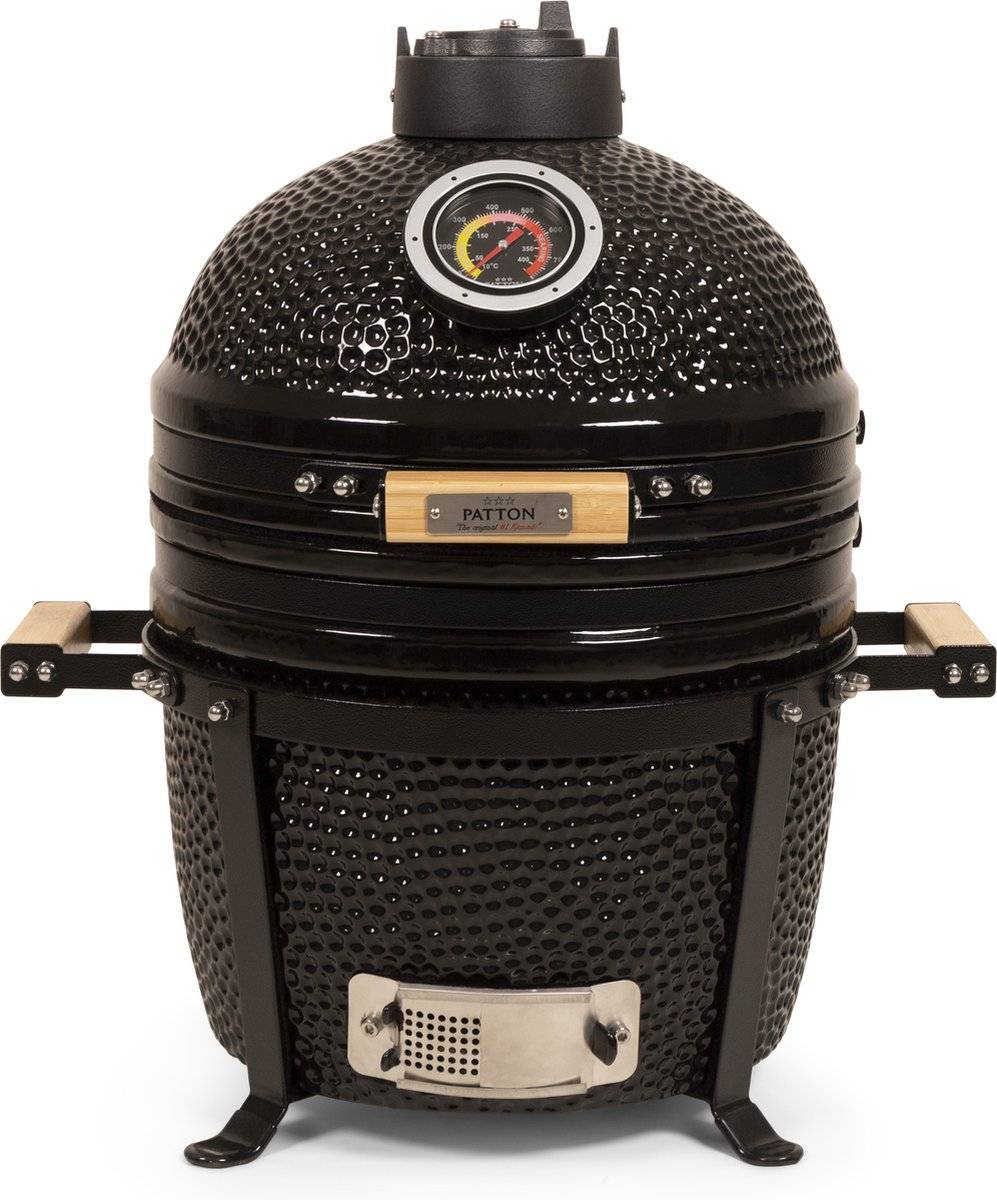Patton premium kamado 15 table chef - medium - ø33,5 cm - zwart 87120241024258712024102425-0