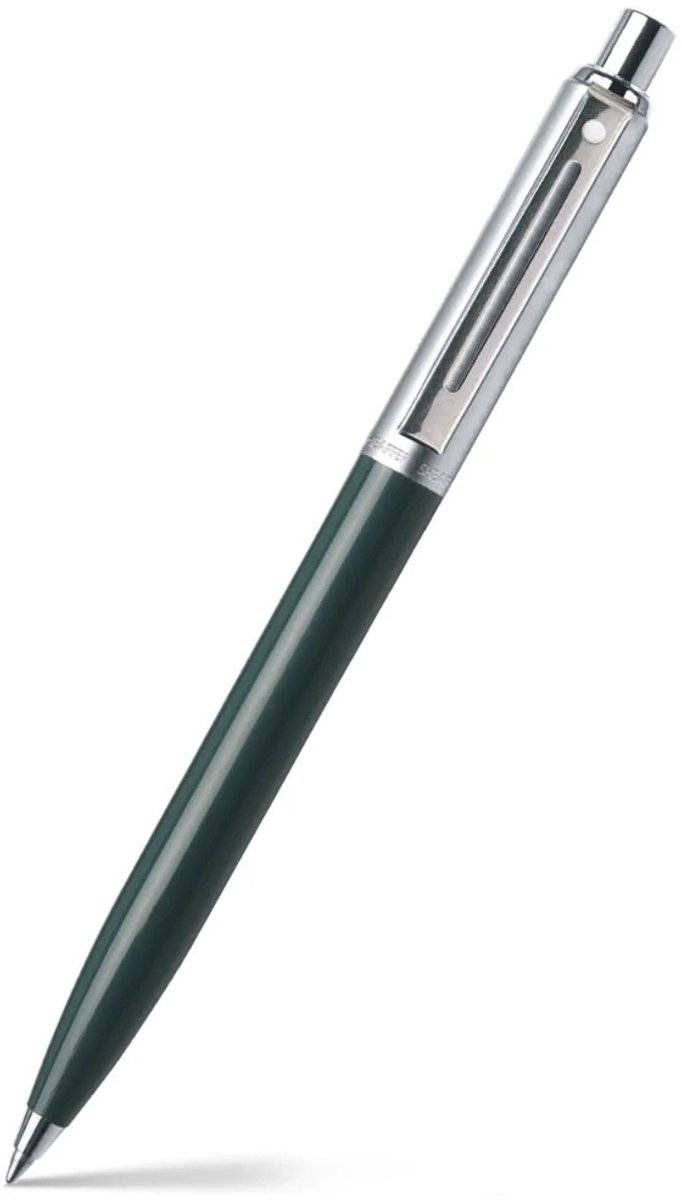 Sheaffer balpen - sentinel 321 - dark green brushed chrome 00740409555140074040955514-0