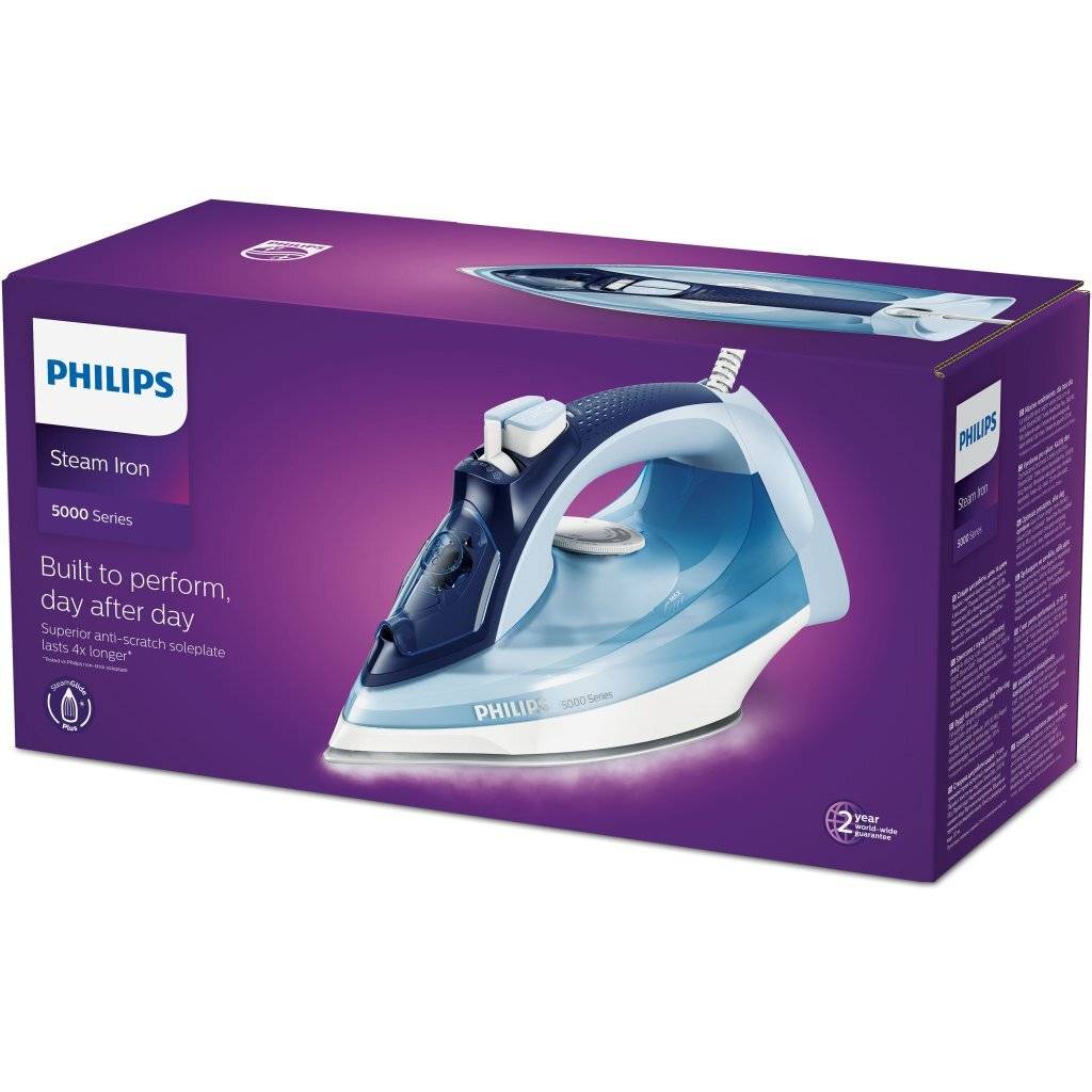 Philips DST5030/20 Stoomstrijkijzer Blauw-1
