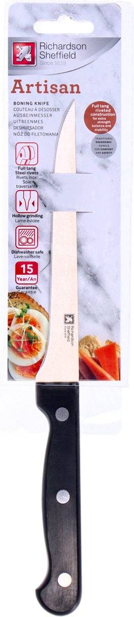 Richardson sheffield artisan uitbeenmes zwart 87111554449788711155444978-0