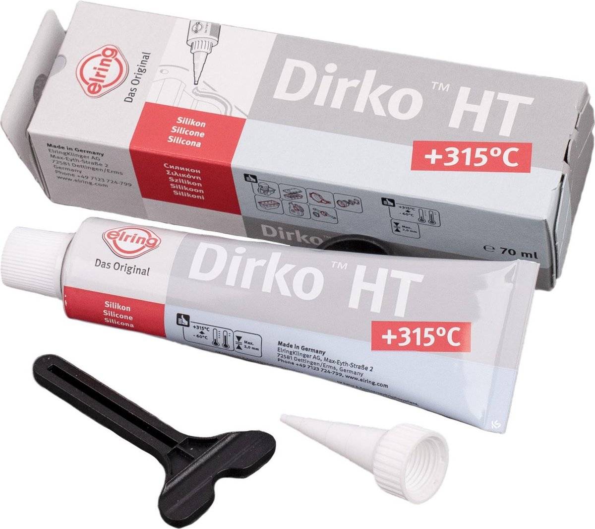 Elring sealant dirko ht 70ml oxim silicone gray 40412488455094041248845509-0