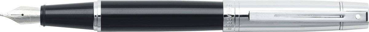 Sheaffer vulpen - 300 e9314 - m - black barrel chrome cap chrome plated 00740405420280074040542028-0